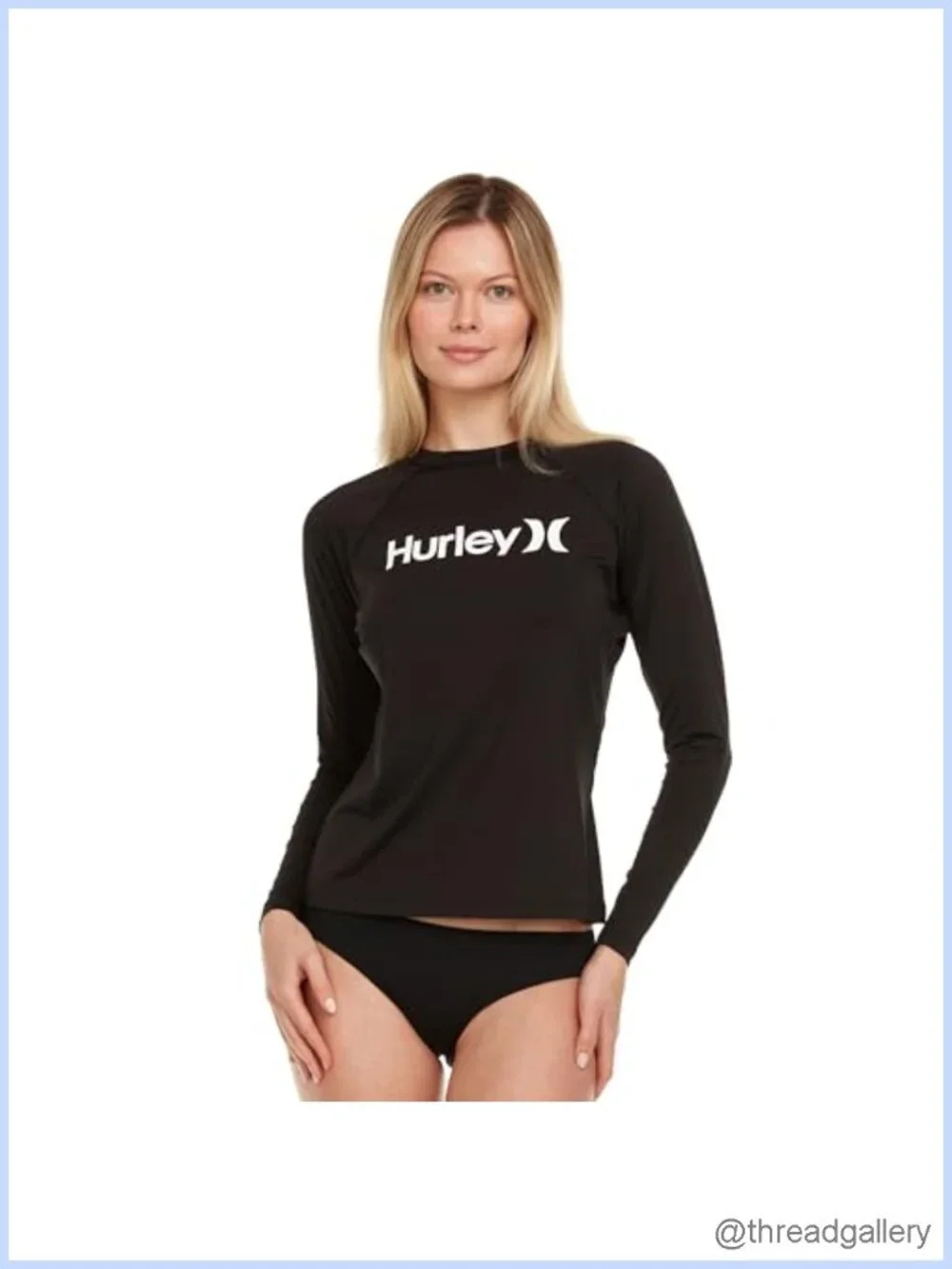 UPF 50+ Long Sleeve Rash Guard Swim Shirt Quick-Dry Women's Sun Protection